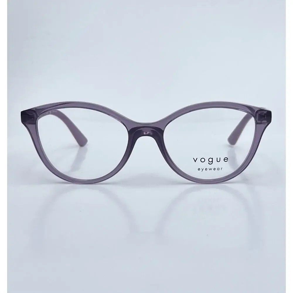 VOGUE Kids VY2019 Sophisticated Transparent Violet Acetate Frame 48 16 125 NEW